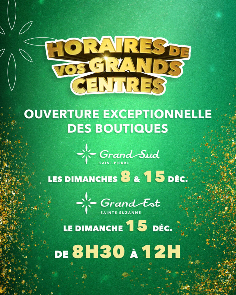 ouvertures exceptionnelles les dimanches de décembre